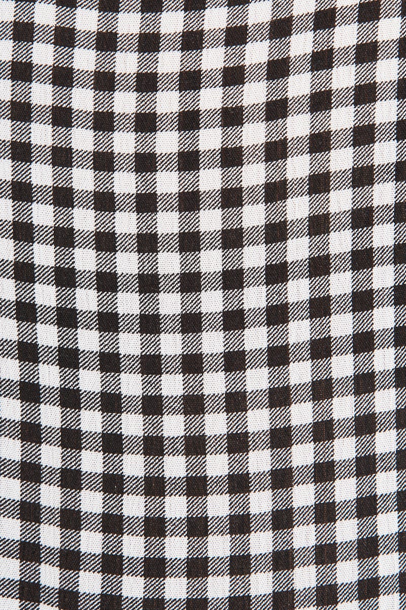 Black & White Gingham Smock Dress