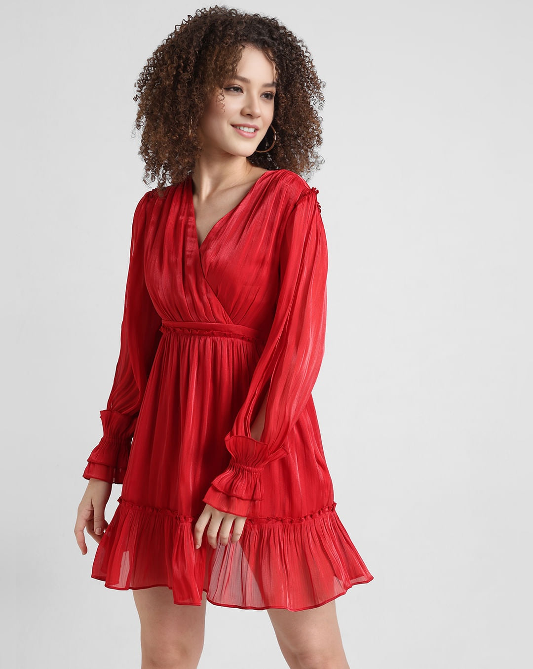 Ruby Red Fit & Flare Dress